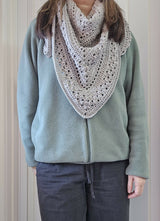 Crochet Scarf Worn By A Woman thumbnail