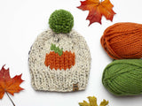 Pumpkin Pompom Hat (Knit) thumbnail