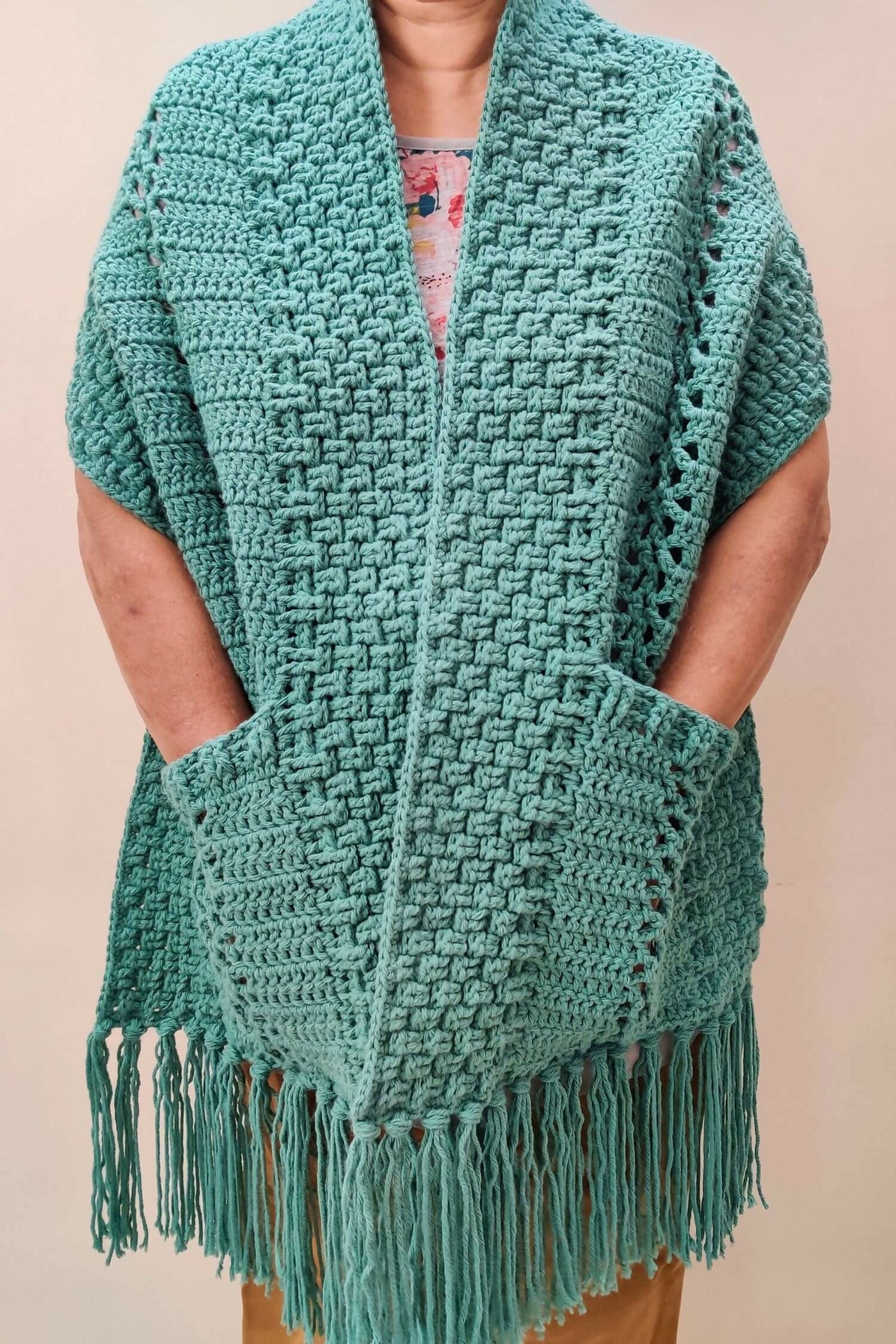 I Love Texture Pocket Shawl (Crochet) – Lion Brand Yarn
