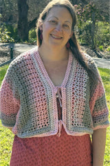 Crochet Cardi & Vest Worn By A Woman thumbnail