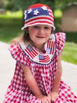 Crochet Bucket Hats Worn By A Girl thumbnail