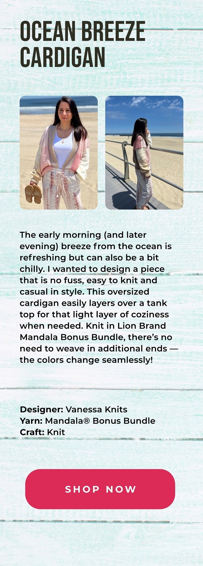 Knit Kit - Ocean Breeze Cardigan