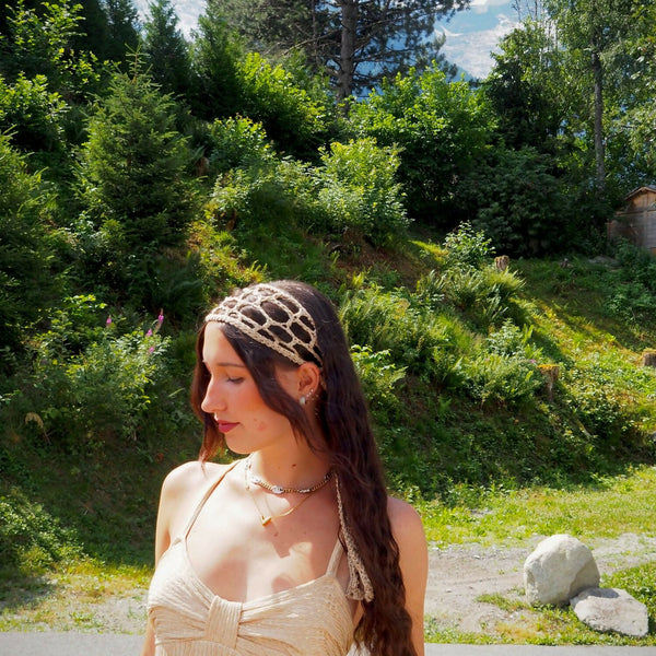 Spiderweb Headband/Twilly (Crochet) – Lion Brand Yarn