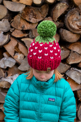 Strawberry Pompom Hat (Knit) thumbnail