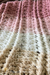 Blushing Hygge Baby Blanket Close up of Texture thumbnail