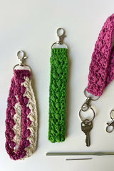 Fancy Keychain Wristlet (Crochet) thumbnail