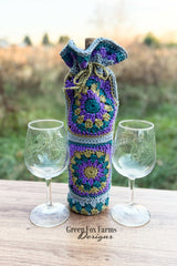 wine glasses and a wine bag on a table thumbnail