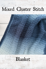 mixed cluster stitch blanket on wood background thumbnail