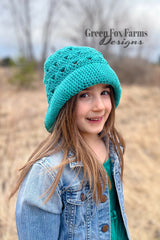 Crochet Hat Worn By A Child thumbnail