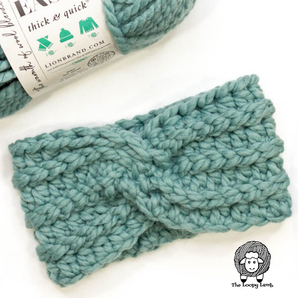 Faux Knit Twist Crochet Headband (Crochet) – Lion Brand Yarn