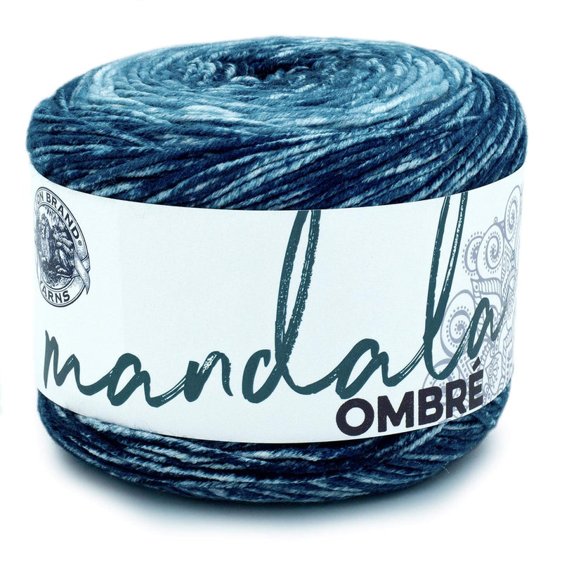 Mandala Yarn 3-Pack | Lion Brand Lightweight Yarn | Perfect For Crochet & Knitting | 100% Acrylic | 590 Yds Per Cake