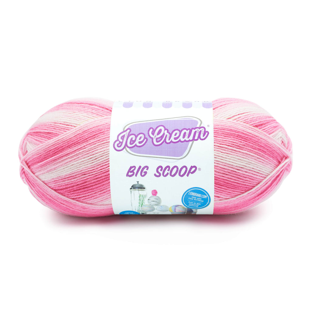 Lion Brand Cherries Jubilee Ice Cream Yarn (3 - Light), Free