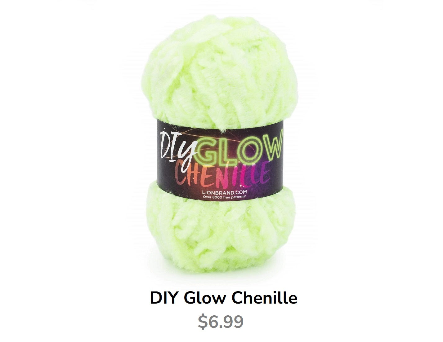 DIY Glow Chenille Yarn Sample Image