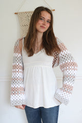Crochet Shrug Worn By A Woman thumbnail