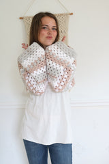Crochet Shrug Worn By A Woman thumbnail