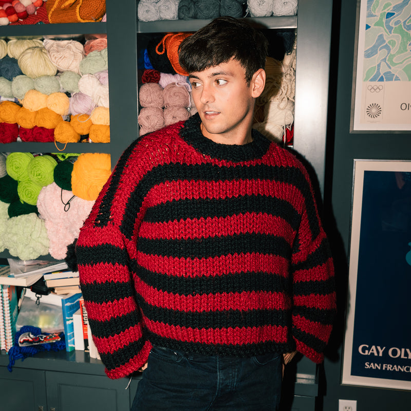Knit Kit - Slasher Street Stripe Sweater – Lion Brand Yarn
