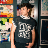 Crochet Kit - Square Skull Sweater Vest thumbnail