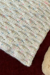 textured crocheted baby blanket thumbnail