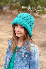 Crochet Hat Worn By A Child thumbnail