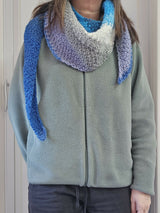 Crochet Scarf Worn By A Woman thumbnail