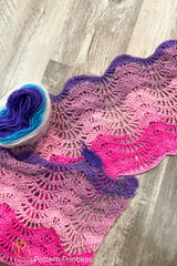 closeup of crochet baby blanket showing stitch thumbnail