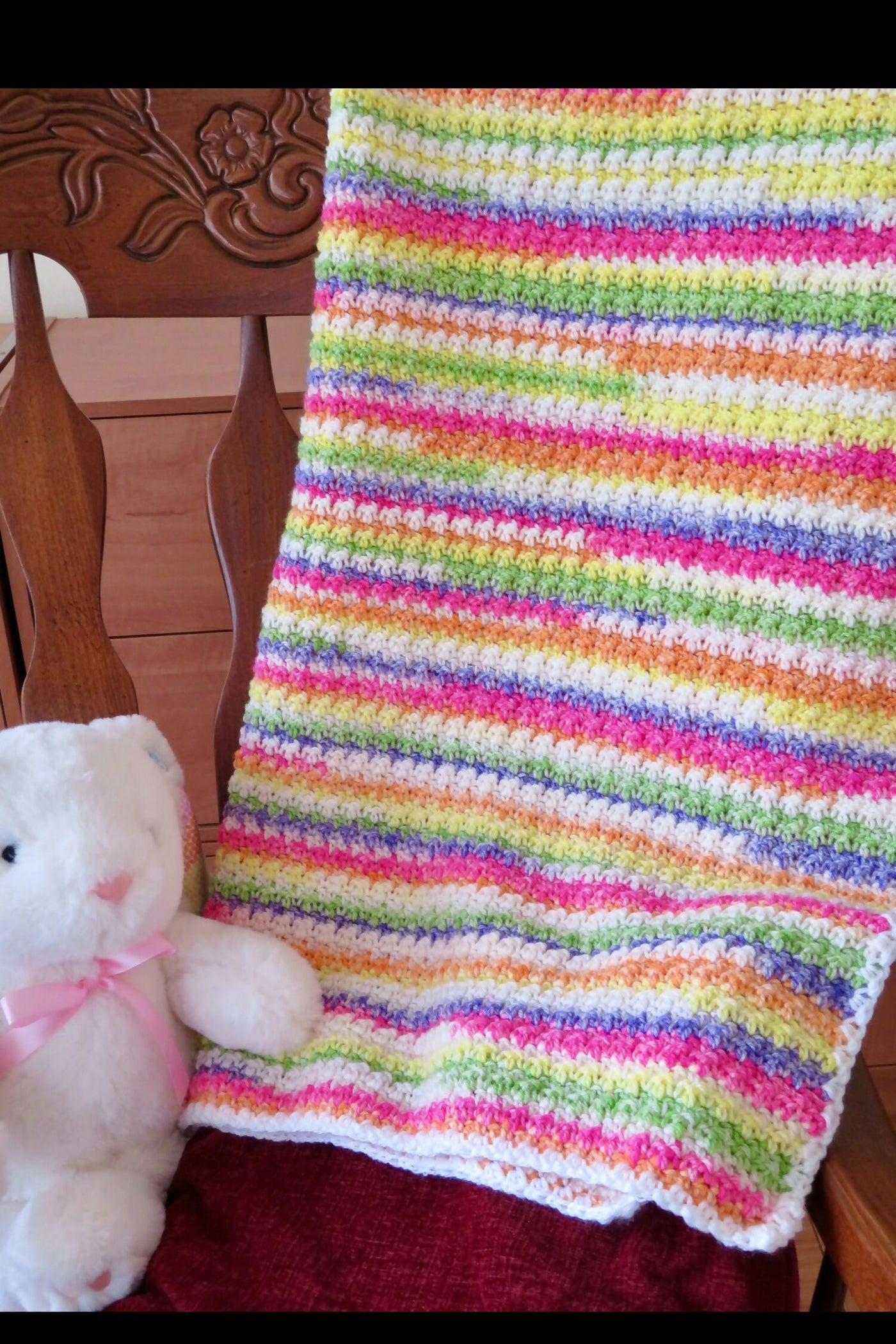 Blanket Patterns Lemon Peel Crochet Baby Blanket Lemon Peel Stitch - Main Image