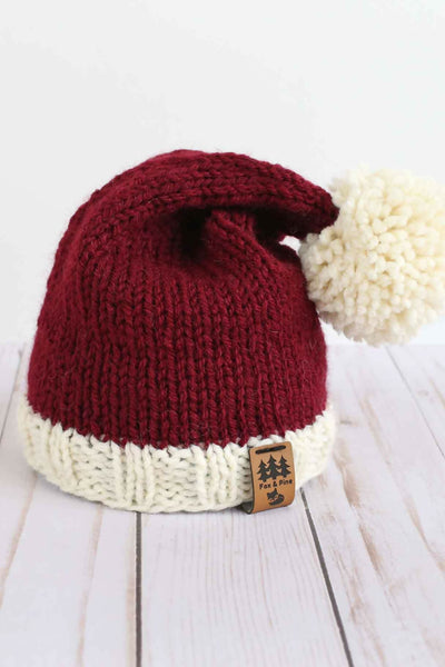 Classic Santa Stocking Cap Christmas Hat (Knit) – Lion Brand Yarn