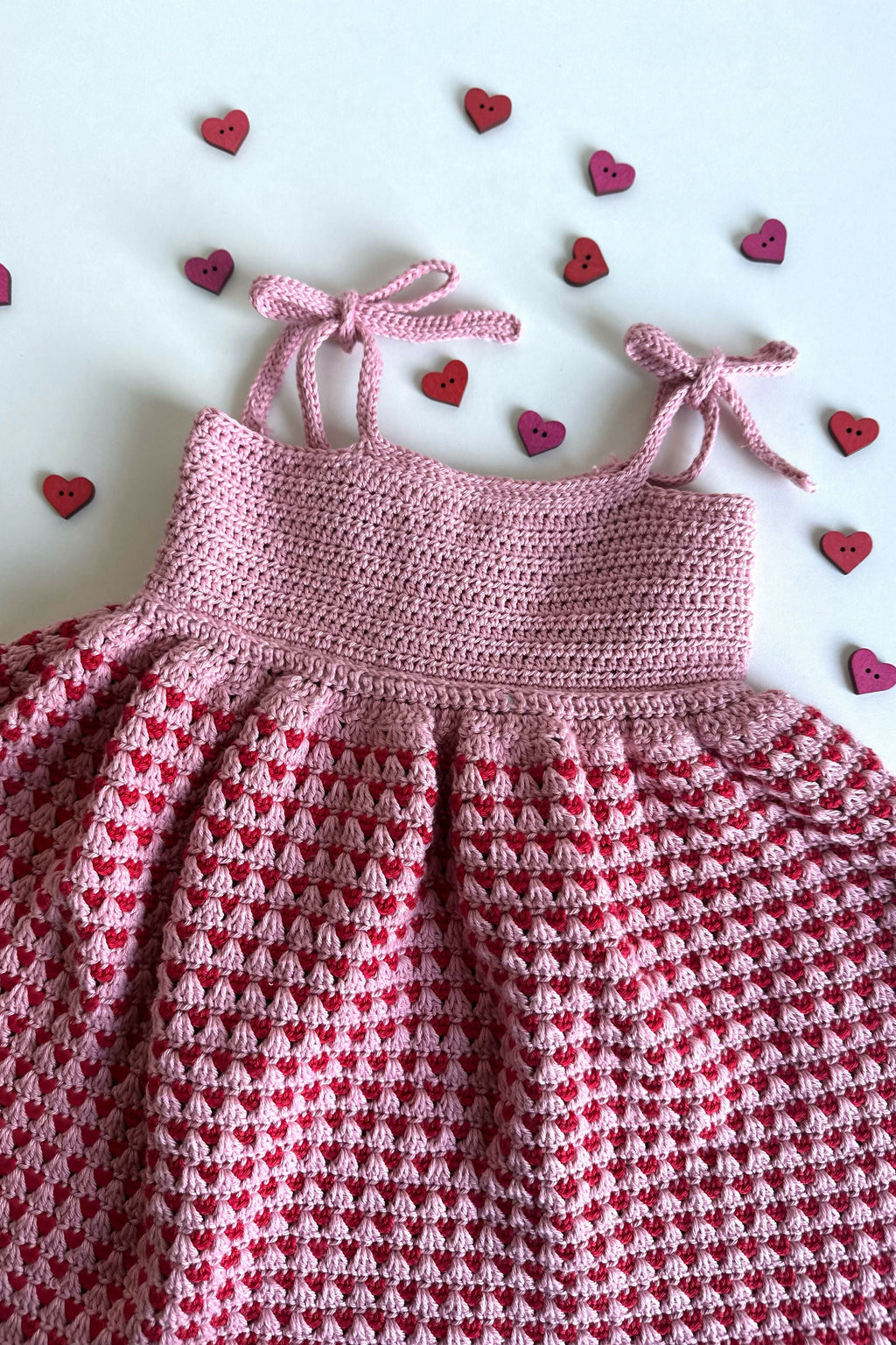Petits Coeurs Crochet Dress (Crochet) – Lion Brand Yarn