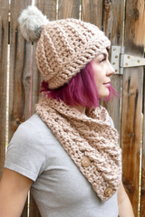 Bulky Cowl with Buttons thumbnail