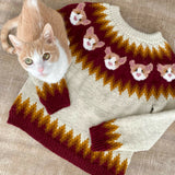 Knitted Sweater With Cat thumbnail