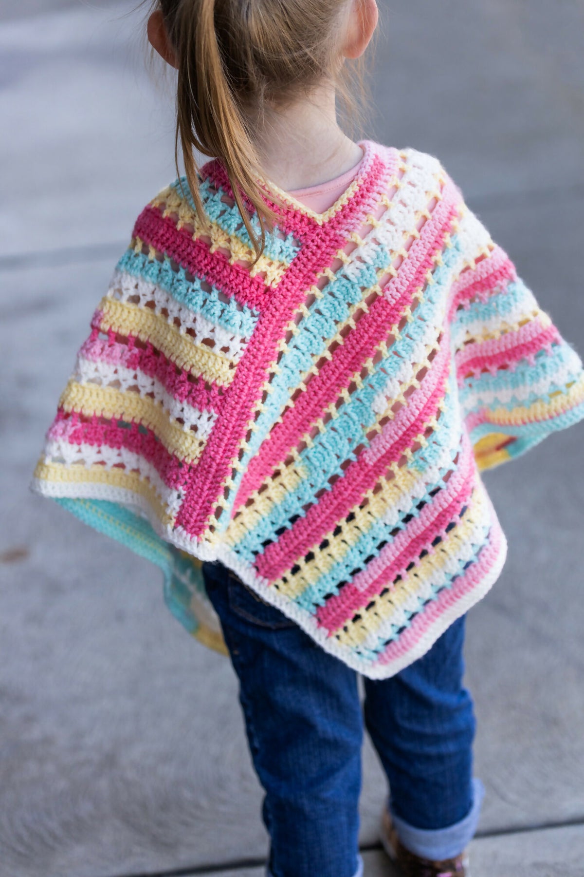 Tutti Frutti Poncho (Crochet) – Lion Brand Yarn