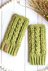 Karen Cable Mitts (Crochet) thumbnail