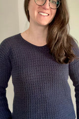 Crochet Sweater Worn By A Woman thumbnail