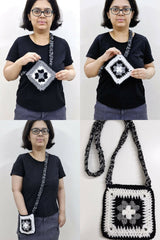 Crochet Tote Held By A Woman thumbnail