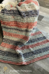 Chunky Crochet Blanket with Texture thumbnail