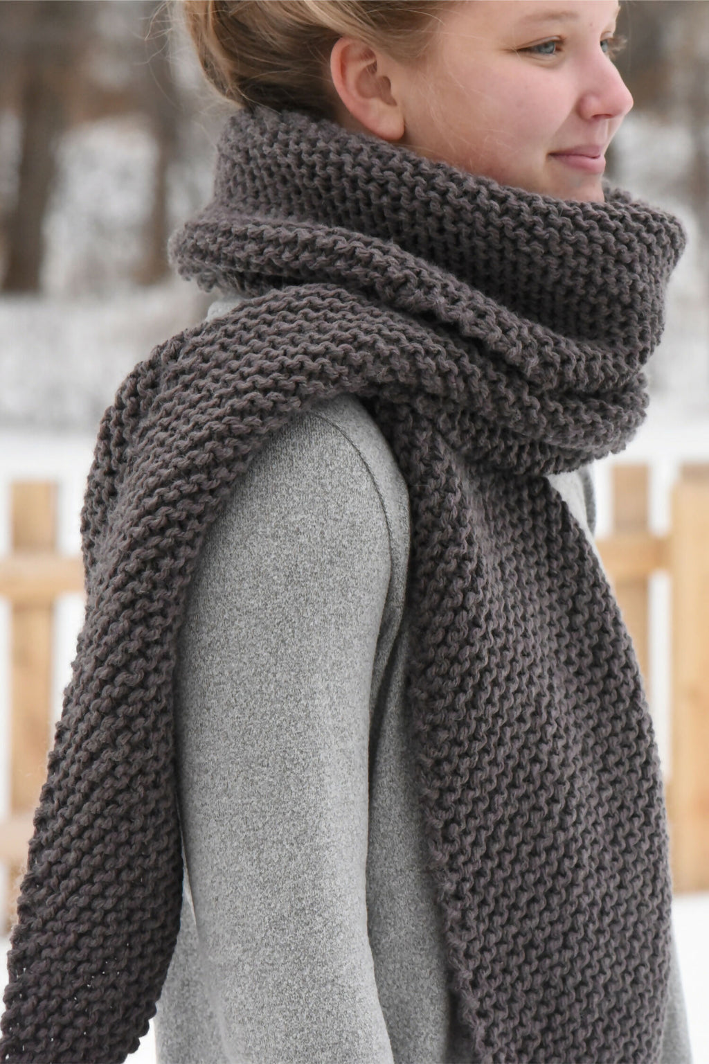 Marlowe Chunky Scarf (Knit) – Lion Brand Yarn