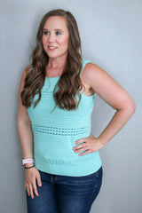 Crochet Tank Worn By A Woman thumbnail