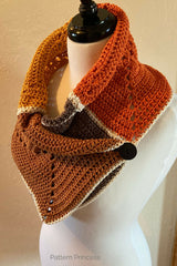 Fall Granny Square Cowl Crochet Pattern  thumbnail