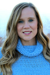 Crochet Sweater Worn By A Woman thumbnail