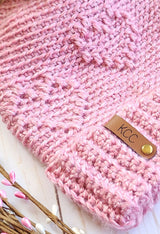 close-up detail shot of crochet hat  thumbnail