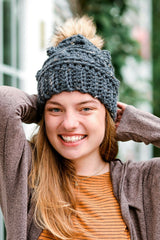 woman in crochet hat thumbnail