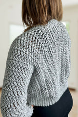 Zipper Bomber Sweater (Crochet) thumbnail