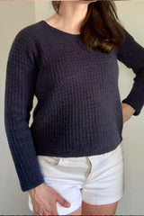 Crochet Sweater Worn By A Woman thumbnail