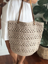 Crochet Tote Used By A Woman thumbnail