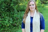 Crochet Scarf Worn By A Woman thumbnail