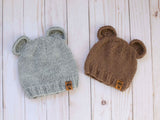 Wool Bear Ears Hat (Knit) thumbnail