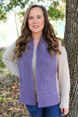 Crochet Scarf Worn By A Woman thumbnail