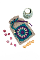 Crochet Pouch With Some Dice thumbnail