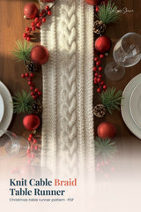 cream knitted cable braid center stitch pattern detailing super bulky yarn thumbnail