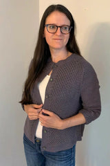 Crochet Cardigan Worn By A Woman thumbnail